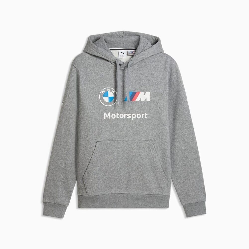 PUMA BMW M Series Motorsport Men’s Size Small Gray Fleece Hoodie NWT 536243-03